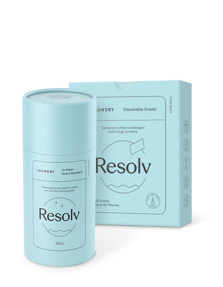 Resolv Laundry sheets and scent boosters